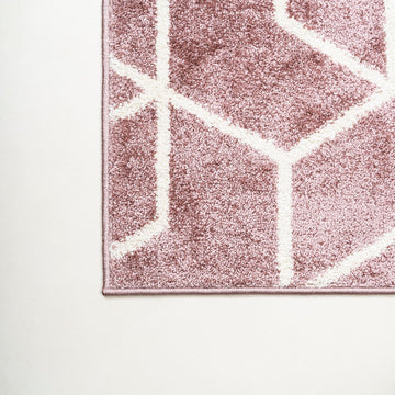 Tumbling Blocks Modern Geometric Area Rug 2